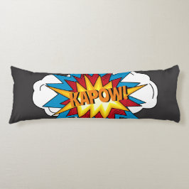 モダンカラフル漫画本KAPOWアポップ・アートのート ボディピロー