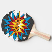 モダンカラフル漫画本KAPOWアポップ・アートのート 卓球ラケット (横)