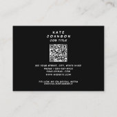 モダンカラフル漫画本KAPOWアポップ・アートのート 名刺 (裏面)