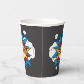 モダンカラフル漫画本KAPOWアポップ・アートのート 紙コップ (右)