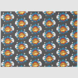 モダンカラフル漫画本KAPOWアポップ・アートのート 薄葉紙