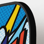 モダンカラフル漫画 ピックルボールラケット (左詳細)