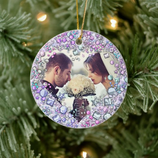 モダンカラフル珠心形 セラミックオーナメント (ツリー)