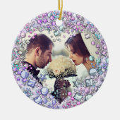 モダンカラフル珠心形 セラミックオーナメント (正面)