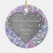 モダンカラフル珠心形 セラミックオーナメント (裏面)