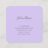 モダンカラフル白大理石 スクエア名刺 (裏面)