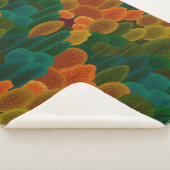 モダンカラフル秋 シェルパブランケット (3/4)