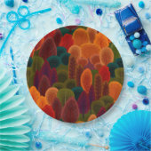 モダンカラフル秋 ペーパープレート (パーティー)