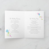 モダンカラフル紙吹雪花結婚花びら プログラム (内部)