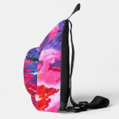 モダンカラフル絵を描プリント スリングバッグ (右)