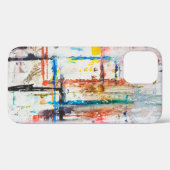 モダンカラフル背景.art,コンテンポラリー,モダン Case-Mate iPhoneケース (裏面 (横))