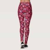 モダンカラフル花模様レギンス レギンス (裏面)