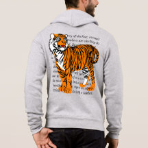 モダンカラフル虎プリント用文字10代の付き