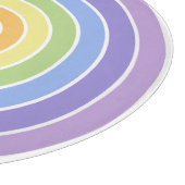 モダンカラフル虹色パターン カッティングボード (角)