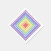 モダンカラフル虹色パターン スタンダードカクテルナプキン (角)