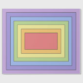 モダンカラフル虹色パターン ラッピングペーパー (フラット)