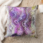 モダンカラフル赤紫色 クッション (ブランケット)