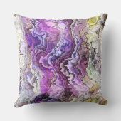 モダンカラフル赤紫色 クッション (裏面)