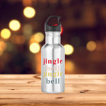 モダンカラフル鈴 ウォーターボトル<br><div class="desc">Zazzleでのみモダン利用可能な当社のJingle Bell Jingle Bell製品を紹介！Zazzleの喜びと鈴で特別な休日スタイリッシュを作りなさい。今すぐ注文し、色のスプラッシュとおもしろいの全体の多くで季節にリングする準備をする！</div>