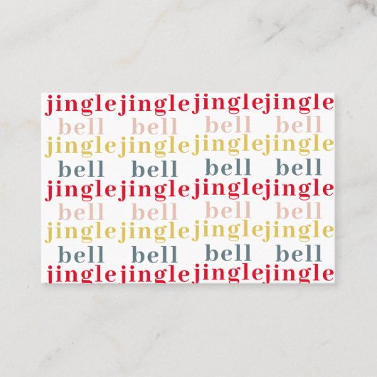 モダンカラフル鈴 名刺 (正面)