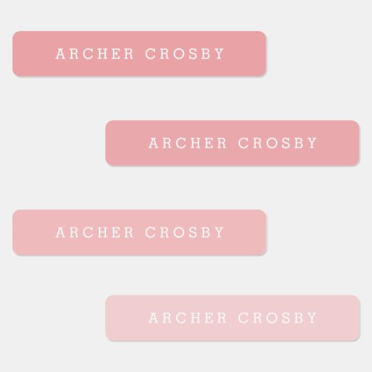 モダンカラフル防水キッズ名 ラベル (グループ)