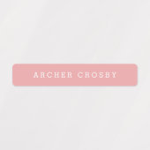 モダンカラフル防水キッズ名 ラベル (デザイン1)