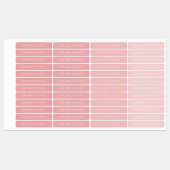 モダンカラフル防水キッズ名 ラベル (シート)