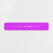 モダンカラフル防水名キッズ ラベル (デザイン1)