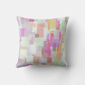 モダンカラフル&エレガント抽象芸術幾何学模様 クッション (裏面)