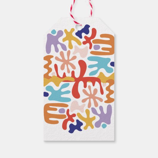 モダンカラフル ギフトタグ (裏面)