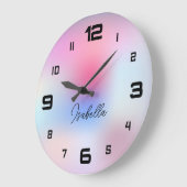 モダンカラフル スクエア壁時計 (傾斜)