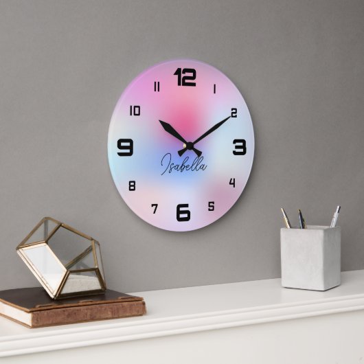 モダンカラフル スクエア壁時計 (オフィス)