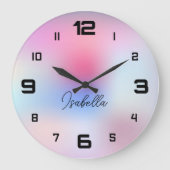 モダンカラフル スクエア壁時計 (正面)