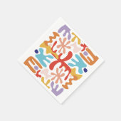 モダンカラフル スタンダードカクテルナプキン (角)