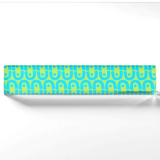 モダンカラフル デスクネームプレート (正面)