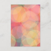 モダンカラフル《写真》ぼけ味ラ結婚ベンダーズ エンクロージャーカード (裏面)