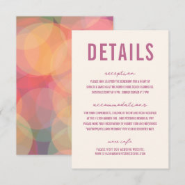 モダンカラフル《写真》ぼけ味ラ結婚ベンダーズ エンクロージャーカード