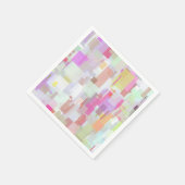 モダンカラフルBright Geometric Art スタンダードカクテルナプキン (角)