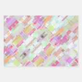 モダンカラフルBright Geometric Art ラッピングペーパーシート (正面3)