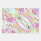 モダンカラフルBright Geometric Art ラッピングペーパーシート (正面2)