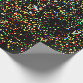 モダンカラフルChristmas Lightsキューブフェスティバル ラッピングペーパー (角)