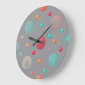 「モダンカラフルCircle Wall Clock ラージ壁時計 (傾斜)