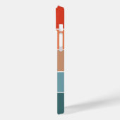 モダンカラフルEarth Colorblockパーソナライズされた名 Case-Mate iPhoneケース (裏面 / 左)