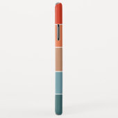 モダンカラフルEarth Colorblockパーソナライズされた名 Case-Mate iPhoneケース (裏面/右)