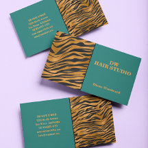 モダンカラフルGreenガーリー Business Card