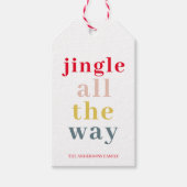 モダンカラフルJingle全行程 ギフトタグ (正面)