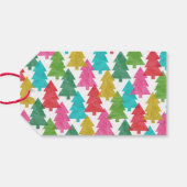 モダンカラフルJoy Christmas Trees ギフトタグ (裏面横)