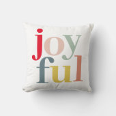 モダンカラフルJoyful Christmas Holiday Gift クッション (正面)