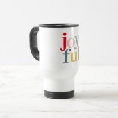 モダンカラフルJoyful Christmas Holiday Gift トラベルマグ (正面左)