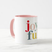 モダンカラフルJoyful Christmas Holiday Gift マグカップ (正面左)